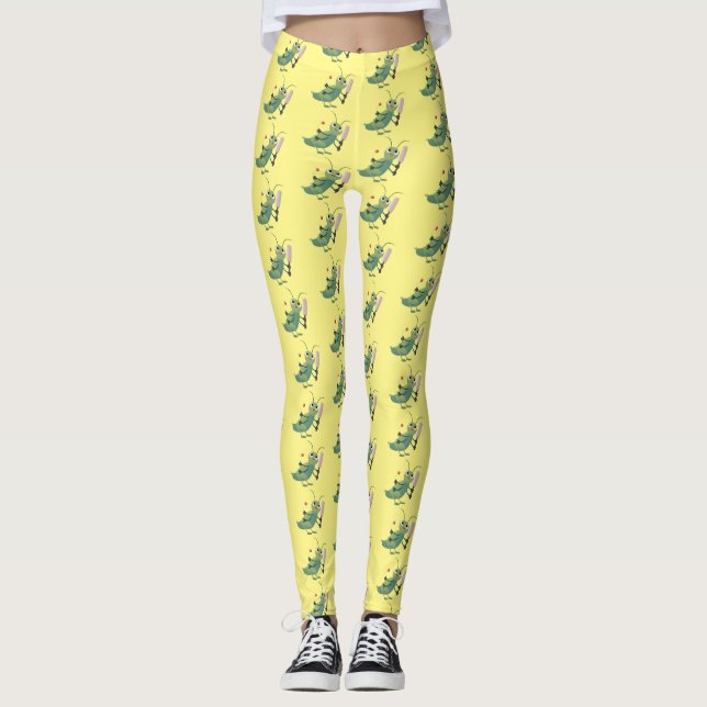 Leggings Ilustracion personalizado de insectos de cricket v (Anverso)