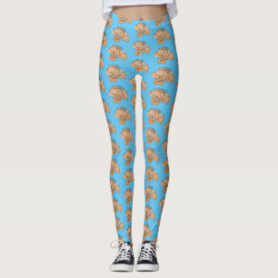 Leggings Ilustracion personalizado de leonfish feliz