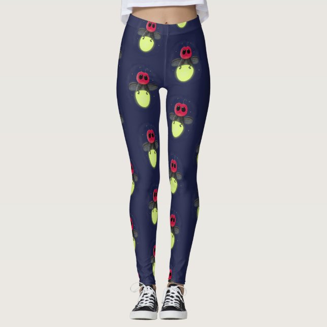 Leggings Ilustracion personalizado de luciérnaga de bichos  (Anverso)