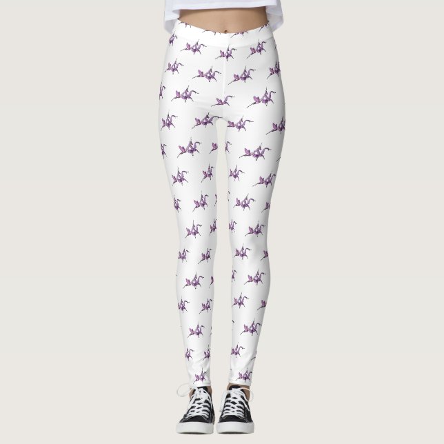Leggings Ilustracion personalizado de mantis orquídea (Anverso)