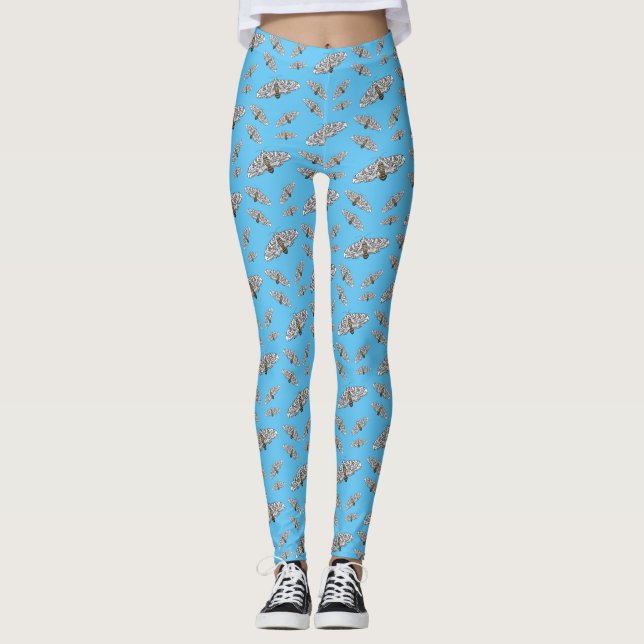 Leggings Ilustracion personalizado de mariposa leopardo gig (Anverso)
