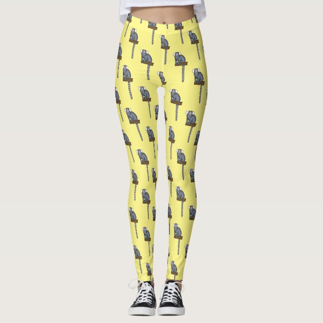 Leggings Ilustracion personalizado de marmoset común (Anverso)