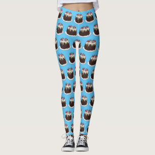 Leggings Ilustracion personalizado de pasteles de la Selva 