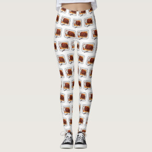 Leggings Ilustracion personalizado de pavo asado