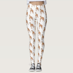 Leggings Ilustracion personalizado de perro de Greyhound