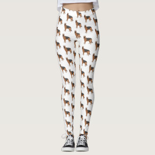 Leggings Ilustracion personalizado de perro pastor alemán