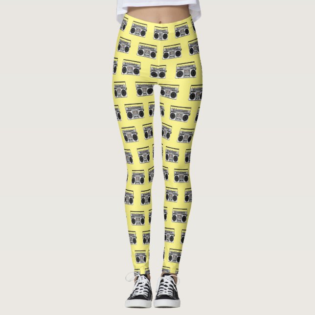Leggings Ilustracion personalizado de radio (Anverso)