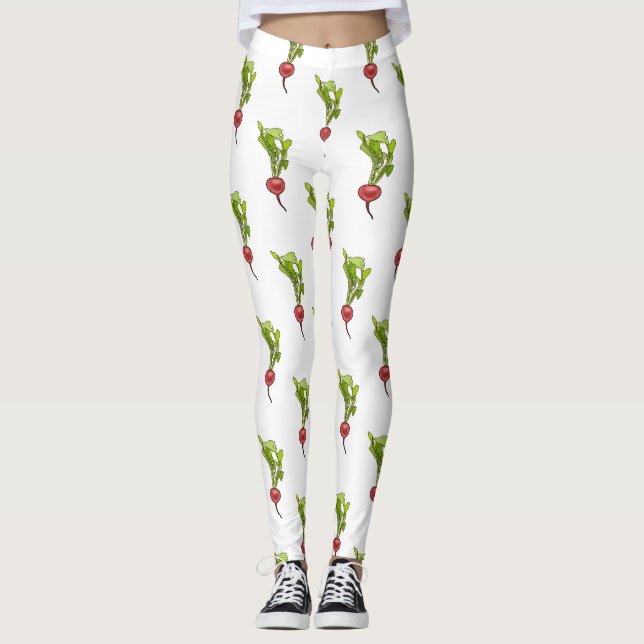 Leggings Ilustracion personalizado de Radish (Anverso)