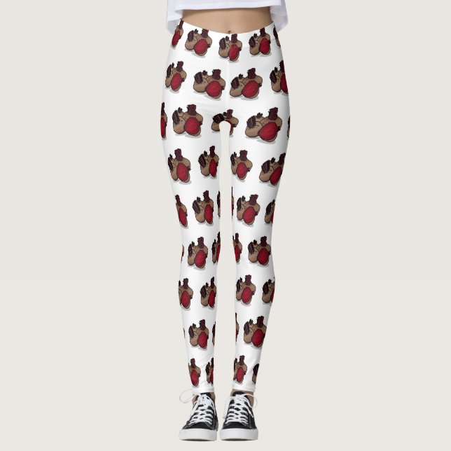 Leggings Ilustracion personalizado de remolacha (Anverso)