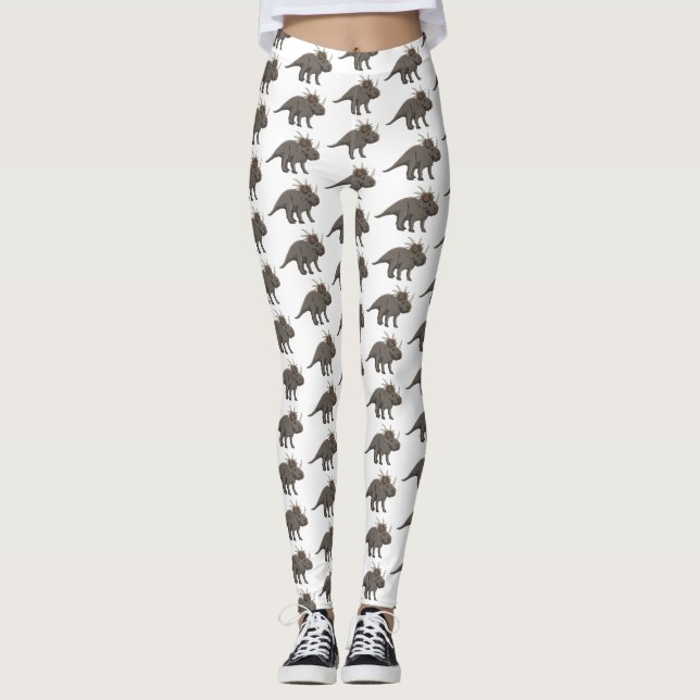 Leggings Ilustracion personalizado de Styracosaurus (Anverso)