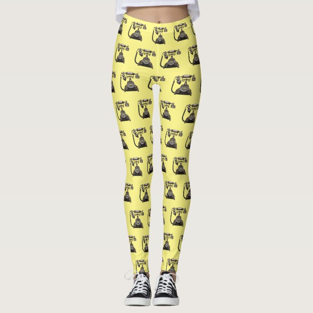 Leggings Ilustracion personalizado de teléfono (Anverso)