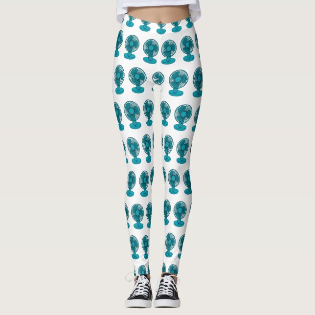 Leggings Ilustracion personalizado de ventilador (Anverso)