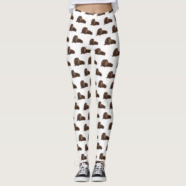 Leggings Ilustracion personalizado de Walrus (Anverso)