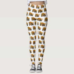 Leggings Ilustracion personalizado del camión de altura