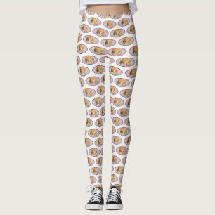 Leggings Ilustracion personalizado del vientre de cerdo asa