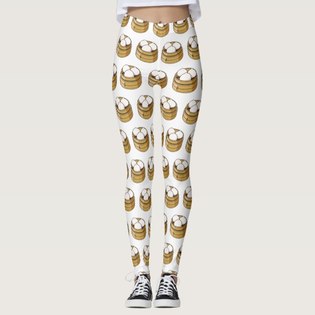 Leggings Ilustracion personalizado Dim sum (Anverso)