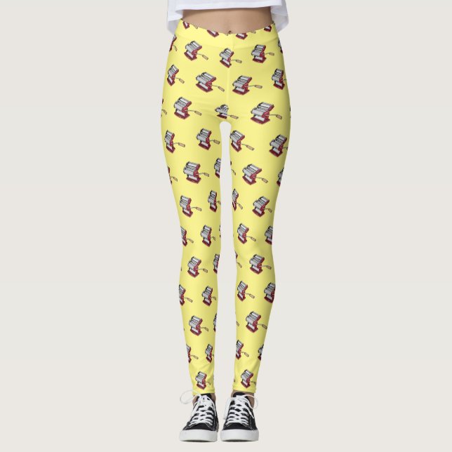 Leggings Ilustracion personalizado fabricante de pasta (Anverso)