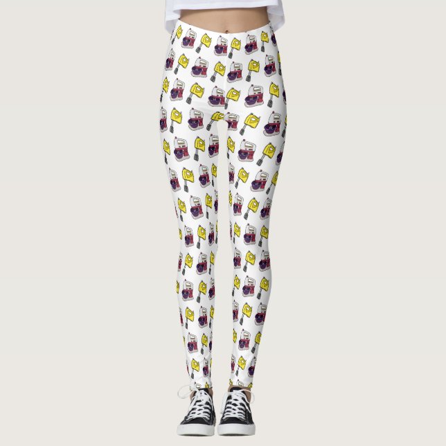 Leggings Ilustracion personalizado mezclador (Anverso)
