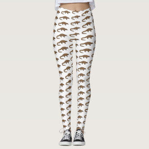 Leggings Ilustracion personalizado pangolín de cola larga