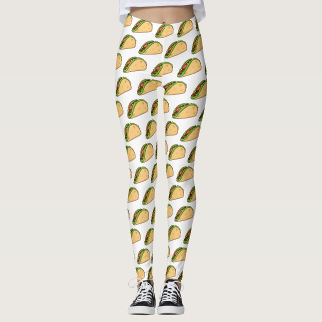 Leggings Ilustracion personalizado Taco (Anverso)