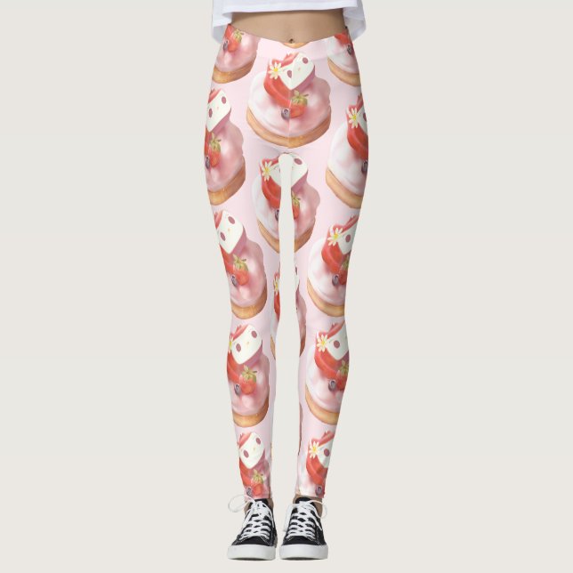Leggings Ilustracion Strawberry Tart (Anverso)