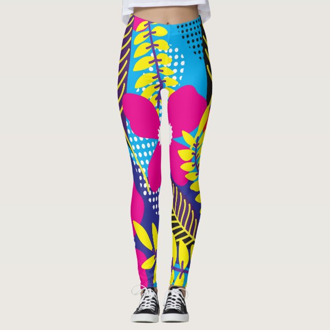Leggings Ilustraciones florales (Anverso)