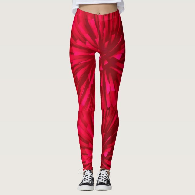LEGGINGS IMAGEN ABSTRACTA DE ASTRAL ROJO (Anverso)
