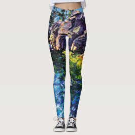 Leggings Imagen de mi obra arte Marítimo