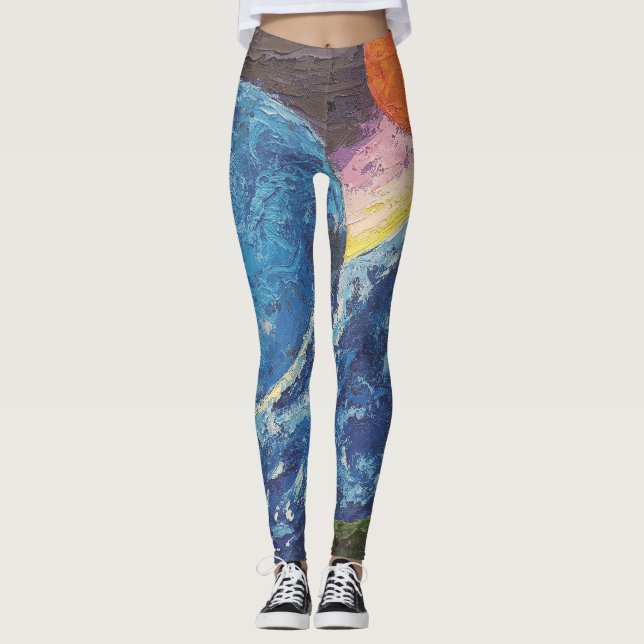 Leggings Imagen de mi obra Horizonte (Anverso)