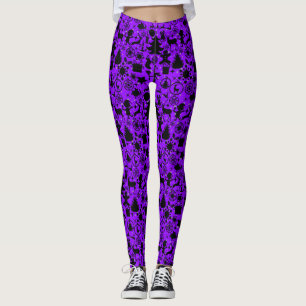 Leggings Imagen de Navidades B Purple BG
