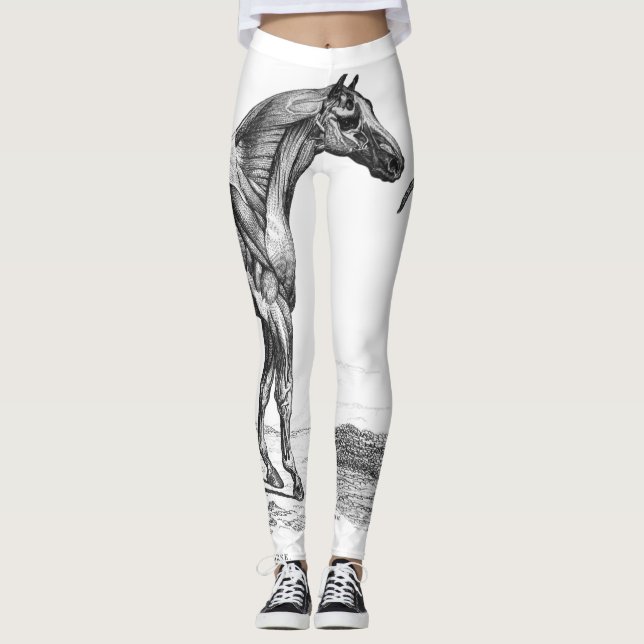 Leggings Imagen retra de la anatomía del músculo del (Anverso)
