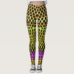 Leggings Impresión abstracta de color "Vibrant Wilderness"