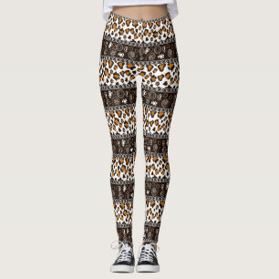 Leggings Impresión africana con el modelo de la piel del