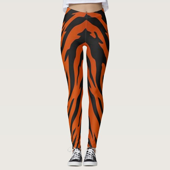 Leggings Impresión animal de tigres de selva (Anverso)
