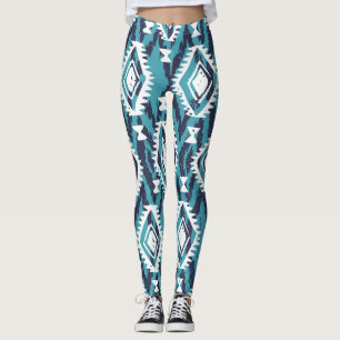 Leggings Impresión azteca geométrica de Navajo