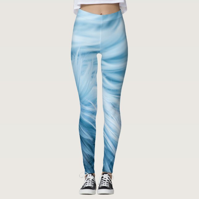Leggings Impresión azul de los pies (Anverso)