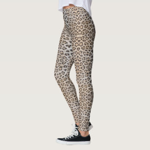 Leggings Impresión de animal de piel de leopardo elegante y