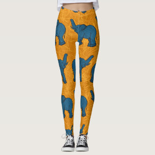 Leggings Impresión de animales africanos