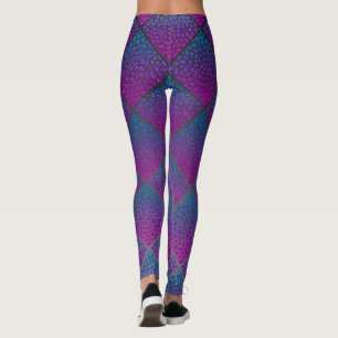 Leggings Impresión de animales de diamantes de mosaico mode