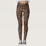 Leggings Impresión de animales de leopardo de Moda de monog<br><div class="desc">Un par de moda y moda de leggings de animales leopardos. El diseño está decorado con Relieve metalizado dorado subió y negro. Diseñado para ti por Blackberry Boulevard.</div>