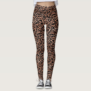 Leggings Impresión de animales de leopardo de Moda de monog