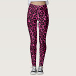 Leggings Impresión de animales de leopardo rosa<br><div class="desc">Leopardo rosa - Trama de impresión de pinzas. ⭐ 99% de mis diseños en mi tienda están hechos en capas. Esto le facilita cambiar el tamaño y mover los gráficos y el texto para que se ajuste perfectamente a cada producto. ⭐ (Asegúrese de cambiar el tamaño o mover gráficos si...</div>