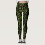 Leggings Impresión de animales de leopardo verde<br><div class="desc">Leggings de impresión de patrones de animales de leopardo verde. ⭐ 99% de mis diseños en mi tienda están hechos en capas. Esto le facilita cambiar el tamaño y mover los gráficos y el texto para que se ajuste perfectamente a cada producto. ⭐ (Asegúrese de cambiar el tamaño o mover...</div>