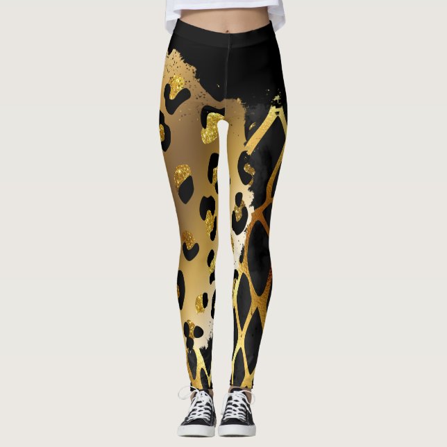Leggings Impresión de animales mixtos (Anverso)