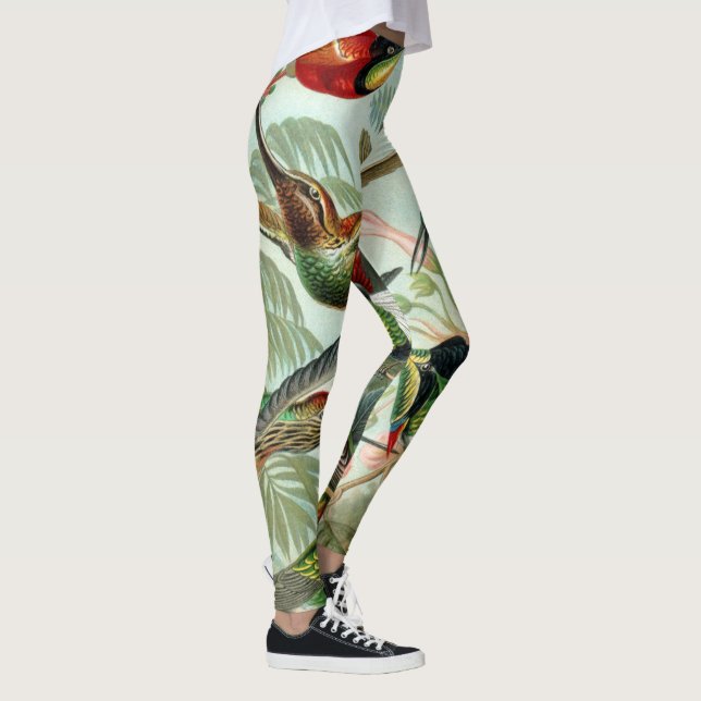 Leggings Impresión de arte Ernst Haeckel: Trochilidae (Derecha)