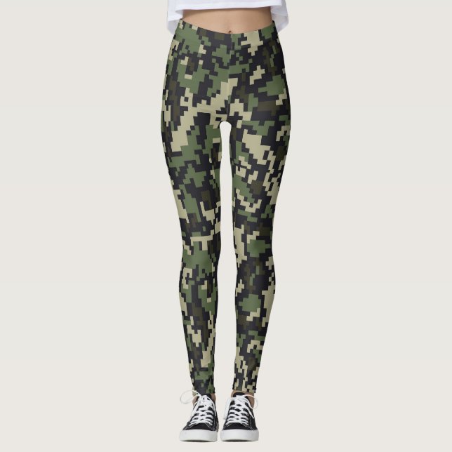 Leggings Impresión de camuflaje en píxeles (Anverso)
