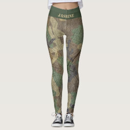 Leggings Impresión de camuflaje militar para caza y pesca
