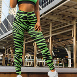 Leggings Impresión de cebra de color<br><div class="desc">Estas leggings de estampado de cebra están diseñadas con un toque cautivador, con rayas de cebra de color verde limón que le dan un toque audaz y vibrante al clásico patrón de cebra. La combinación única del tradicional patrón de cebra con el llamativo matiz verde de cal crea un aspecto...</div>