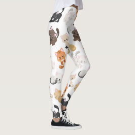 Leggings Impresión de gatos gitanos adorables