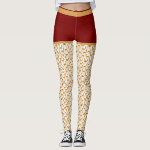LEGGINGS "IMPRESIÓN DE GAZELLE" - LETRAS DE USO ACTIVO